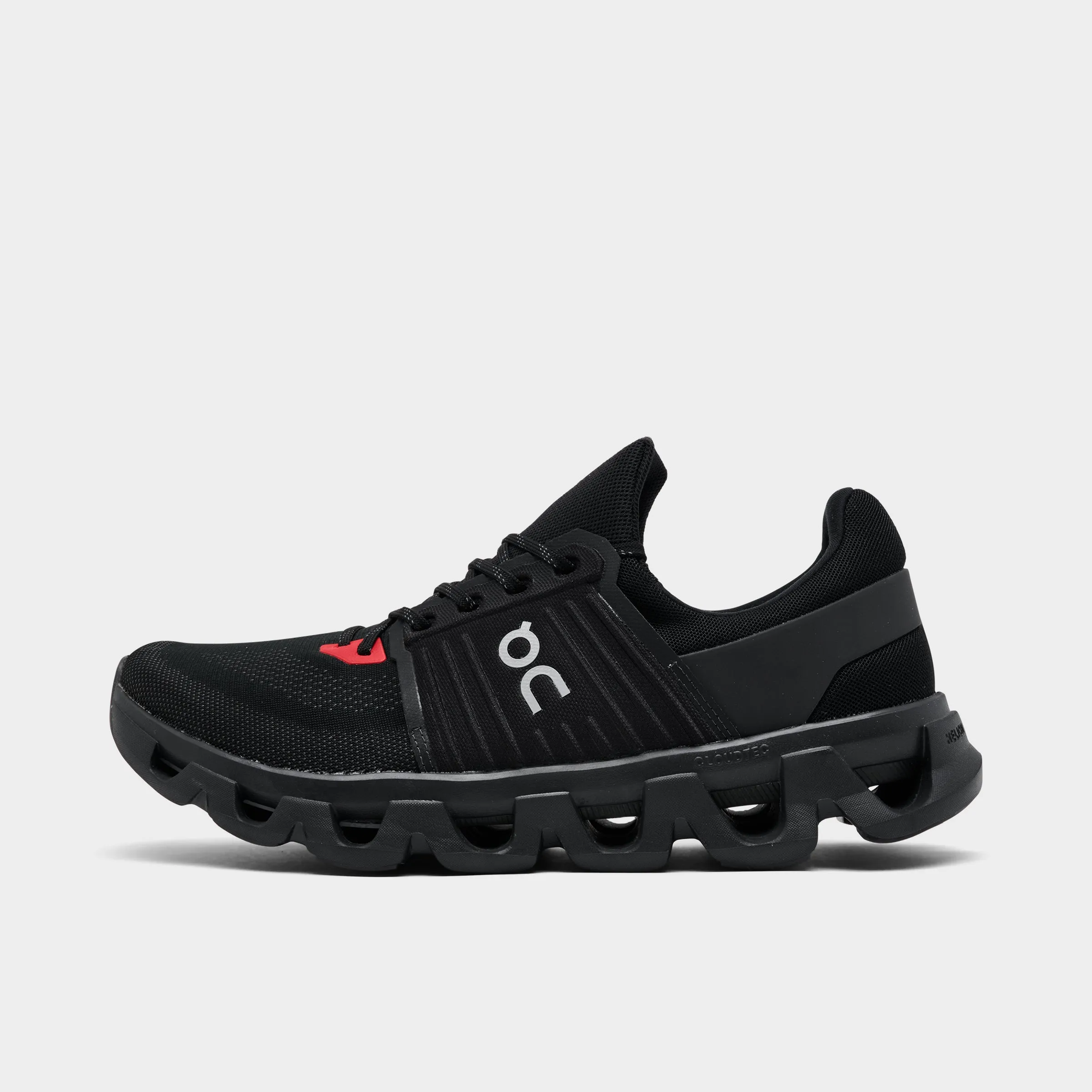 Reinforced Achilles Notch Stretch Fabric On Cloudswift 4 Black / Grey - Red