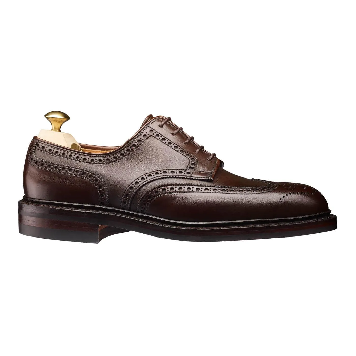 High Top Casual Support Pembroke Dark Brown Wax Calf