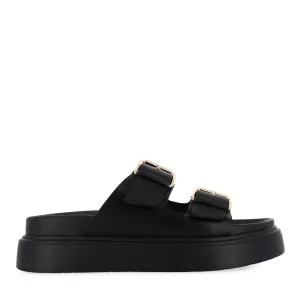 mules Anti   Fatigue JAGGER - BLACK NAPPA