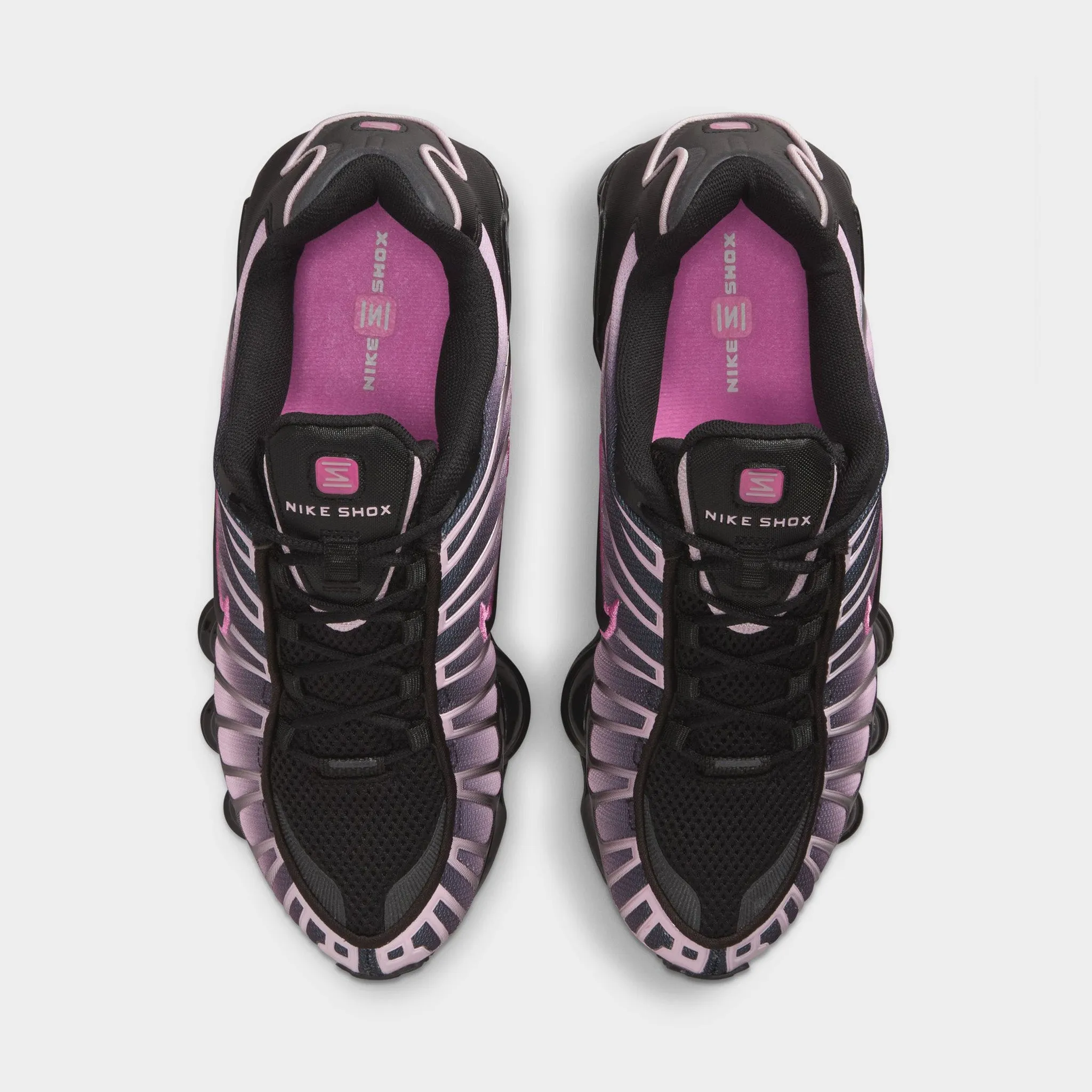 Balanced Cushioning Travel Nike Women's Shox TL Black / Black - Playful Pink