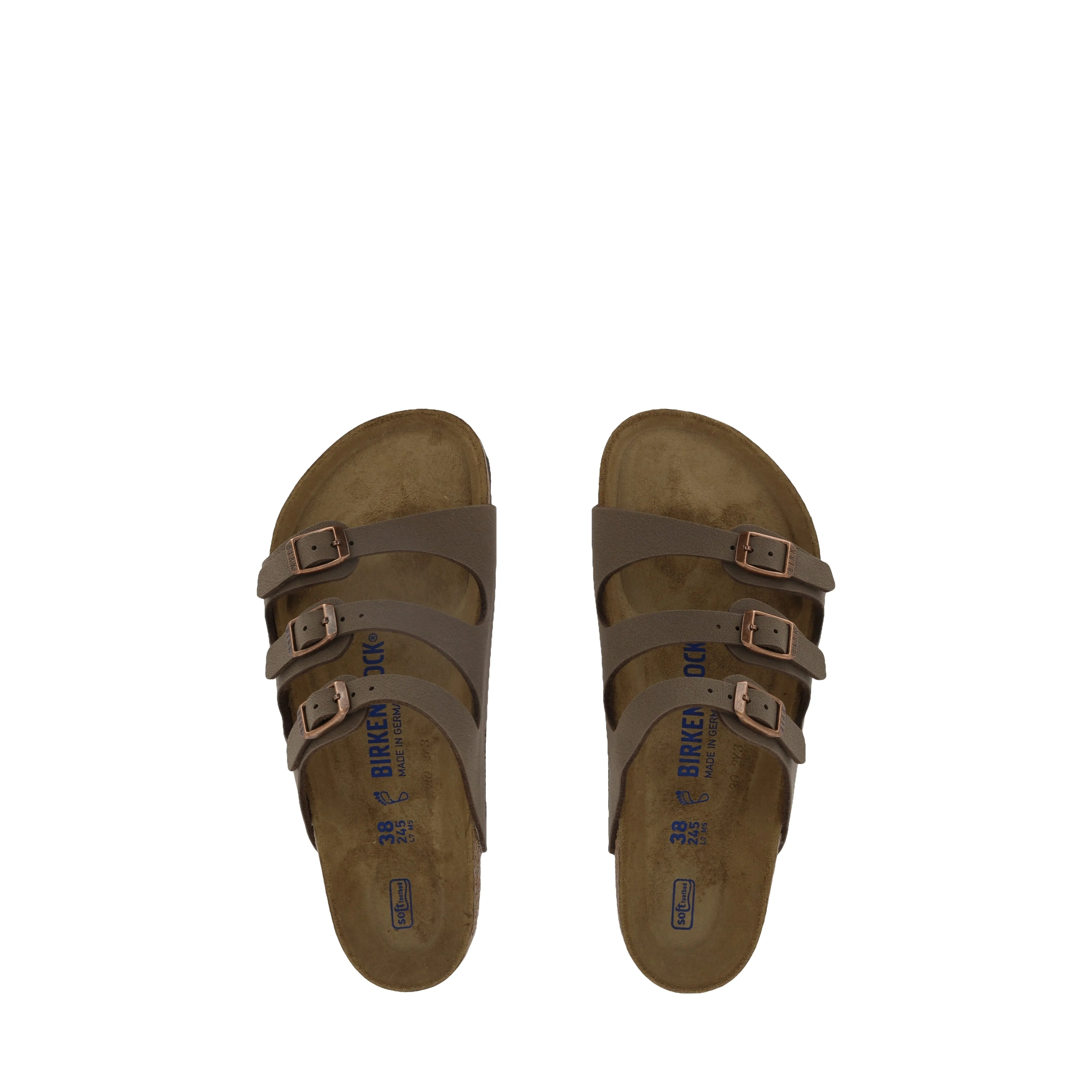 Chic Look Travel-Friendly Shoes FLORIDA BIRKO-FLOR SFB - MOCCA