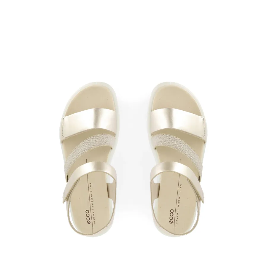 Style Pair Summer Vacation Shoes FLOWT W 273713 - PURE WHITE GOLD LEATHER