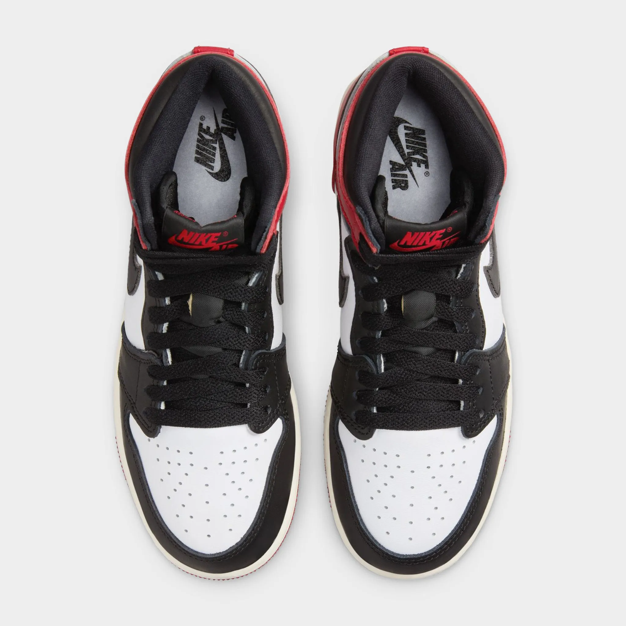 Jordan 1 Retro High OG GS White / Black - Varsity Red Non Slip
