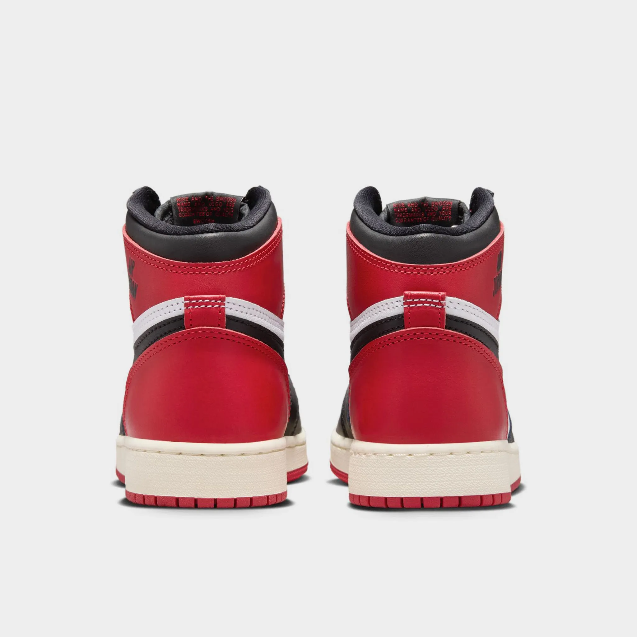 Jordan 1 Retro High OG GS White / Black - Varsity Red Protective Wear Versatile lining