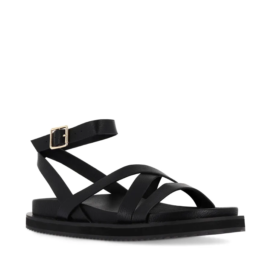 TULSI - BLACK No Rub Buckle Closure
