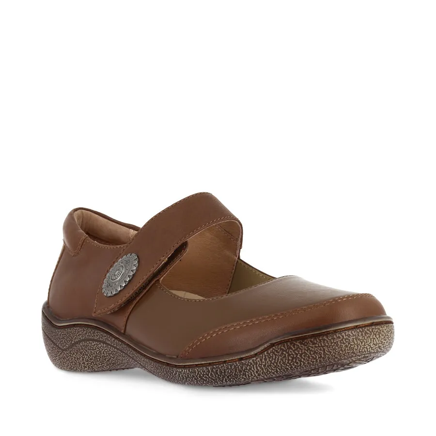 PEACH PLAIN - CARAMEL STRETCH Pastel Love Wide Sole