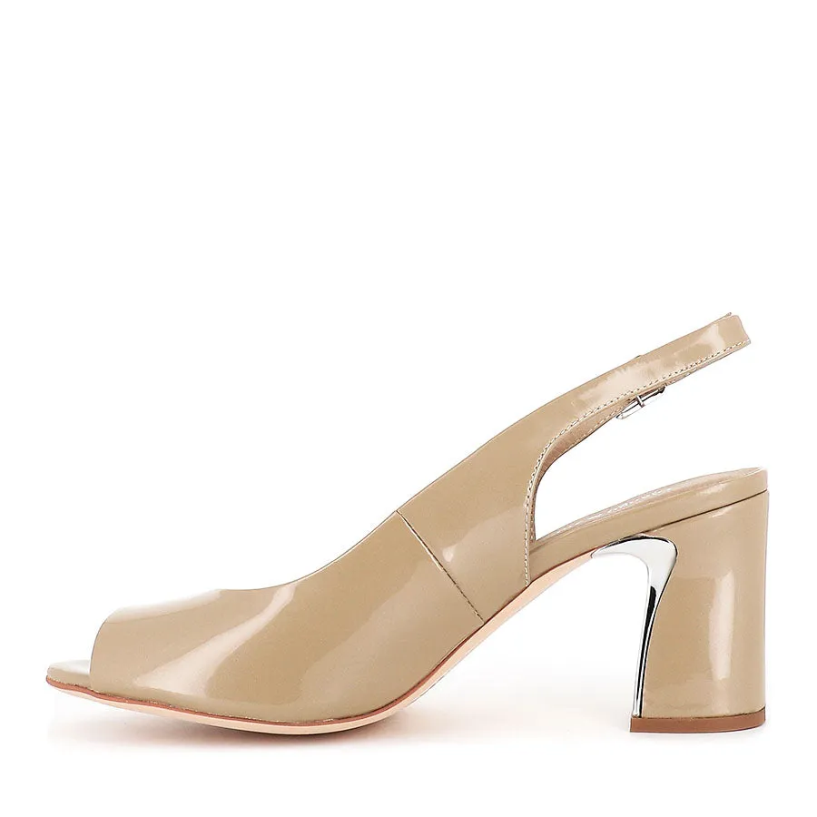 Jog Mode Flower Path KIANNA - TAUPE PEARL PATENT