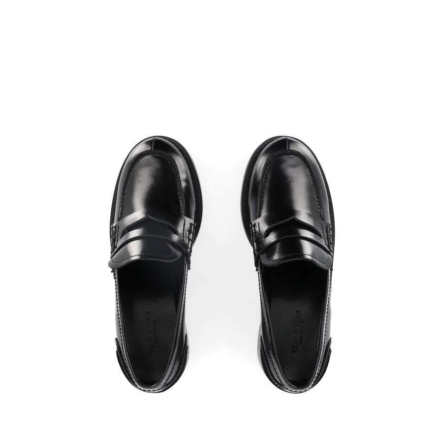POLLY - BLACK HI SHINE Event View Suede Loafers