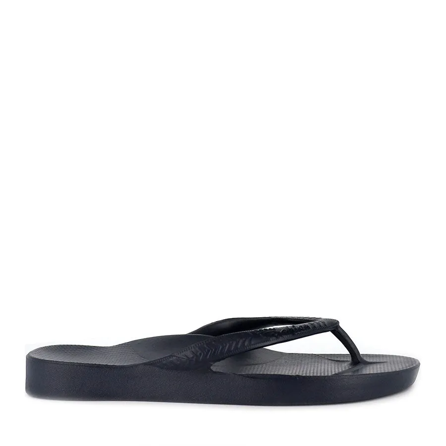 ARCH SUPPORT THONGS - NAVY Flexible Summer Sandals Adjustable