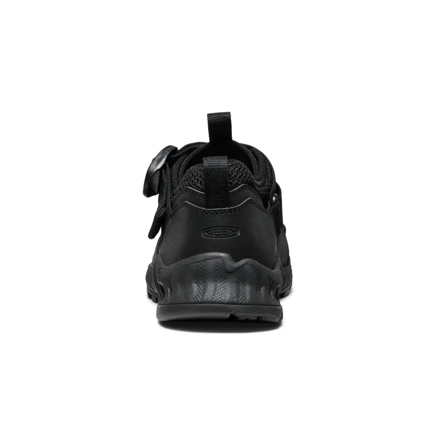 All Gender Hoodzerra Sandal  |  Black/Black lace - type Dynamic silhouette