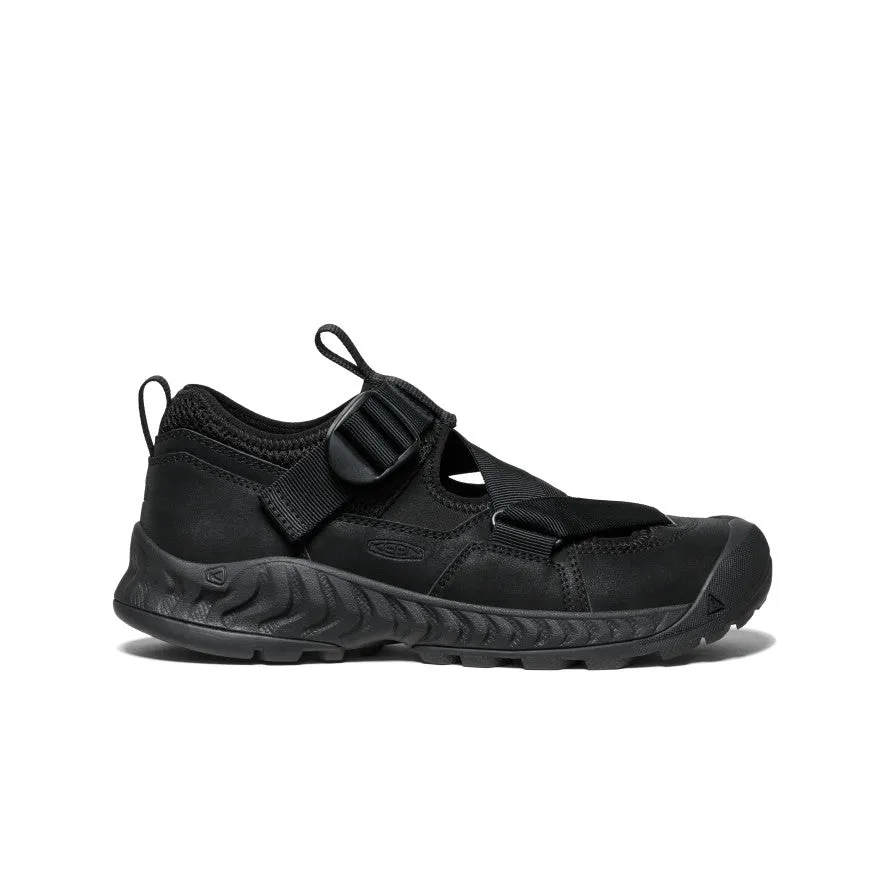 All-day breathability Tailored Comfort All Gender Hoodzerra Sandal  |  Black/Black