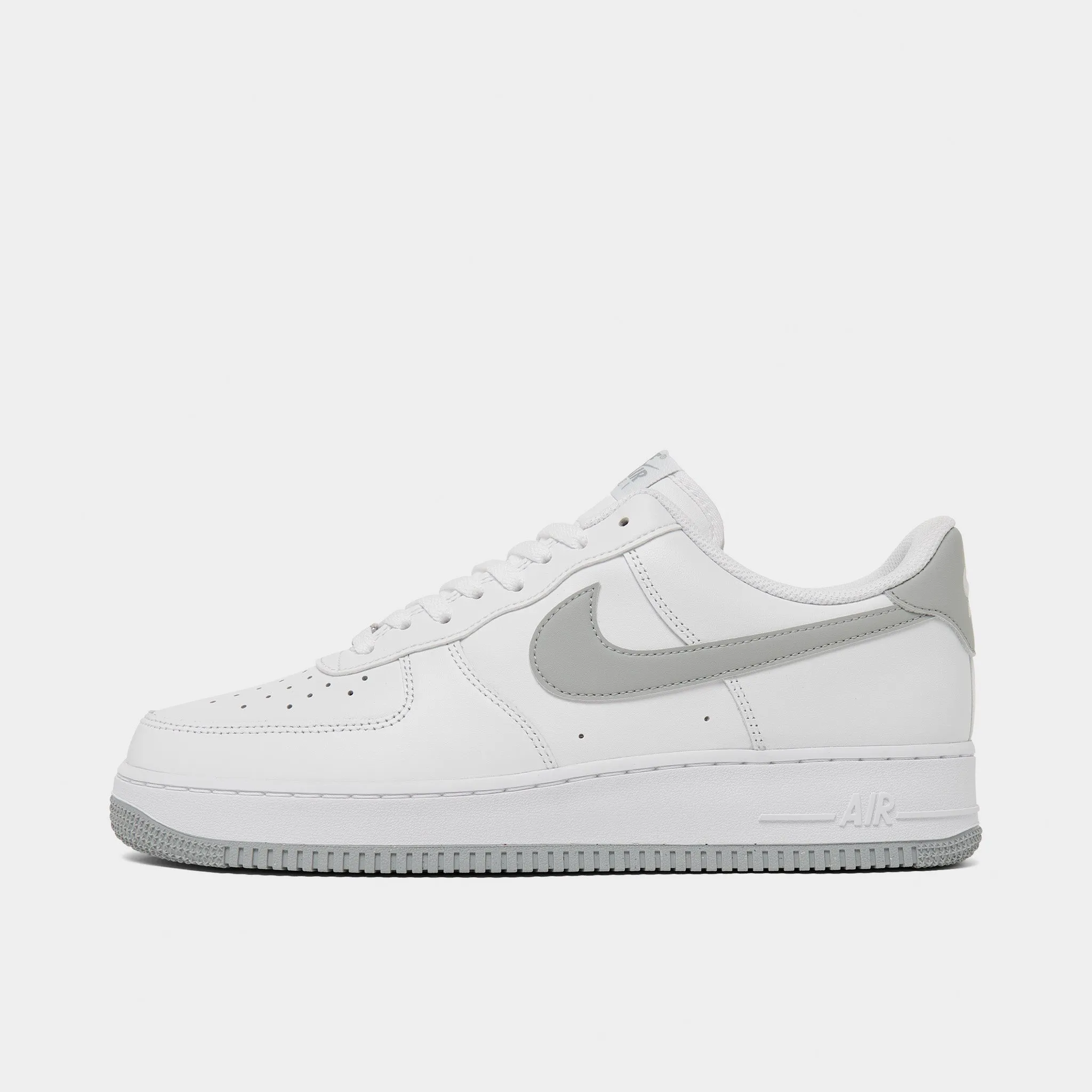 Nike Air Force 1 '07 ESS White / Light Smoke Grey - White Multi Directional Tread Design