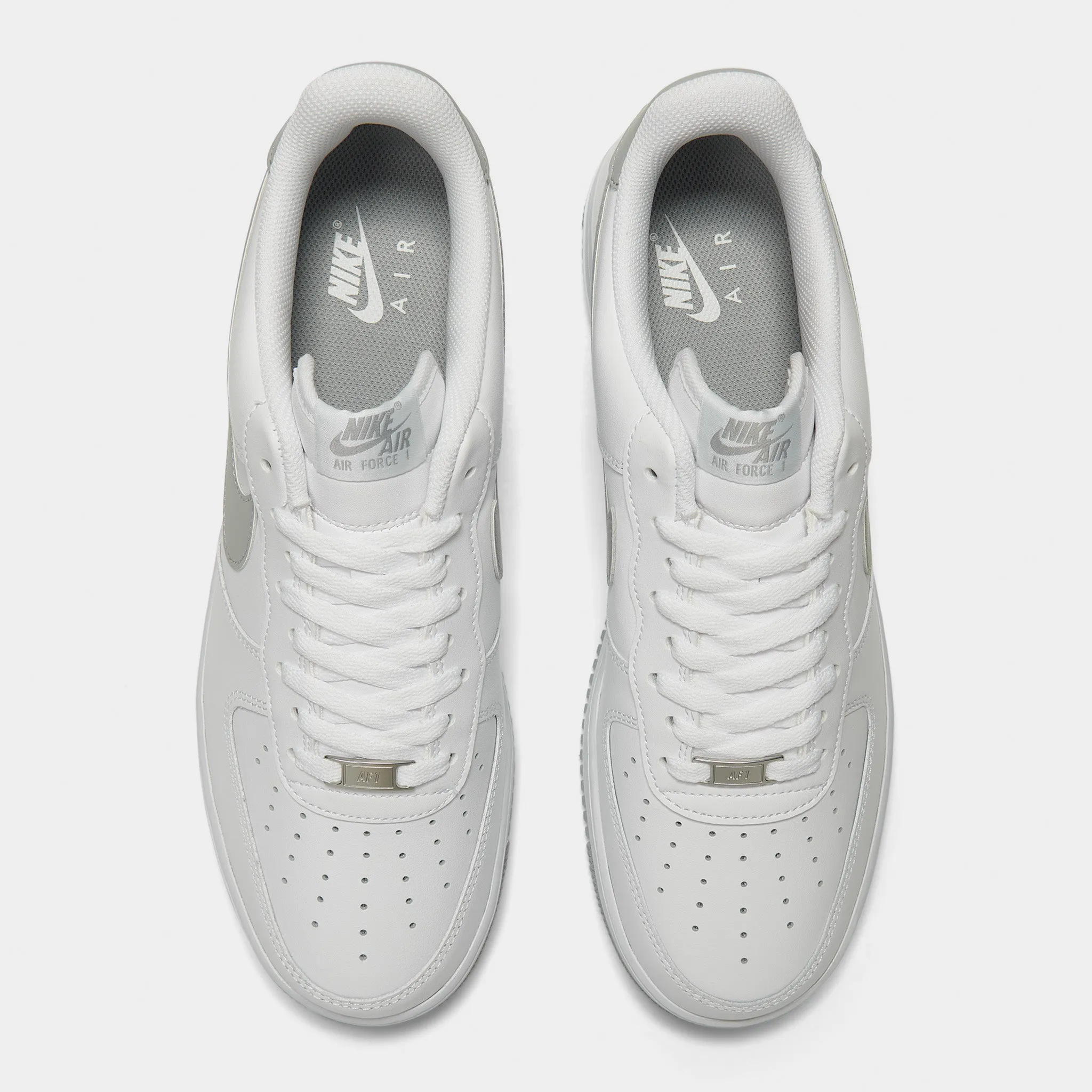 Nike Air Force 1 '07 ESS White / Light Smoke Grey - White outsole most walking