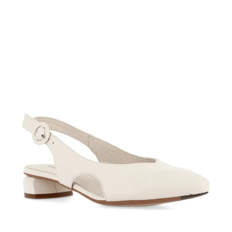 Veranda View Chic Flats FRANKIEL - IVORY LEATHER