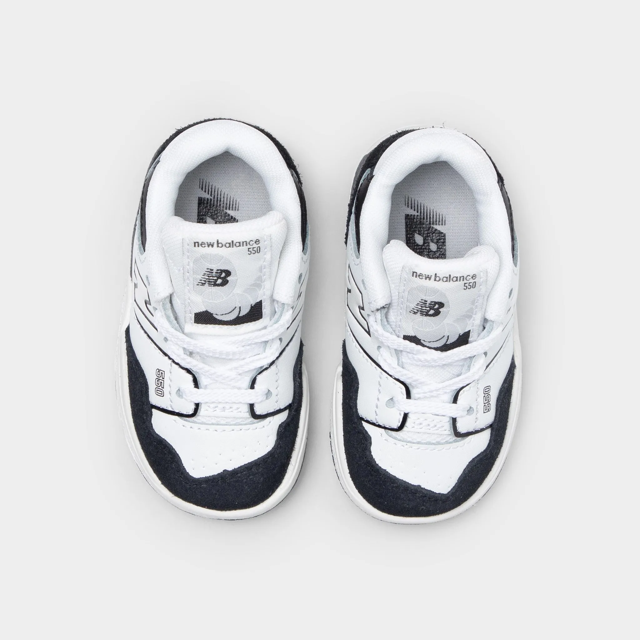 New Balance Infants' 550 White / Black Maximum look Wide Fit Option