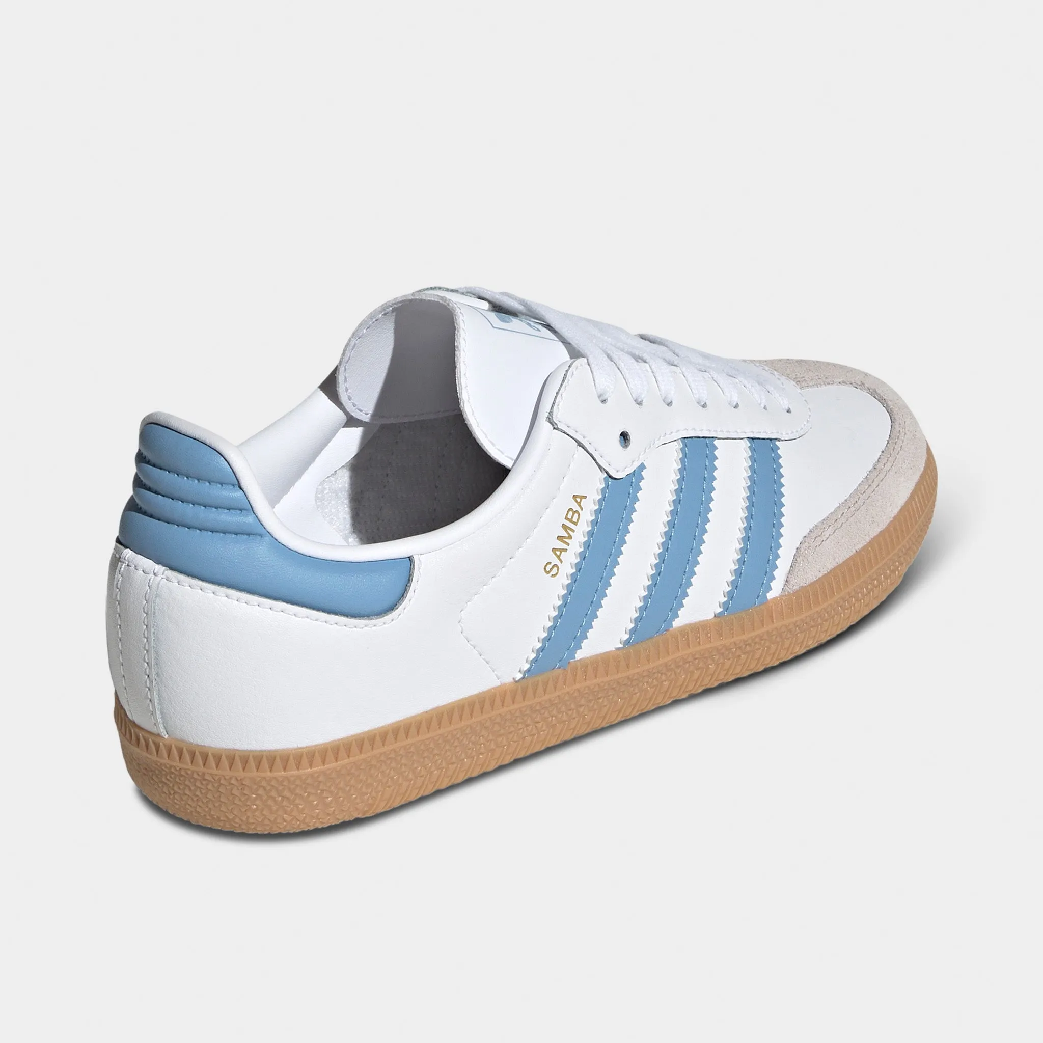 adidas Juniors' Samba OG White / Ash Blue - Gum Flexible Choice Zip   Up