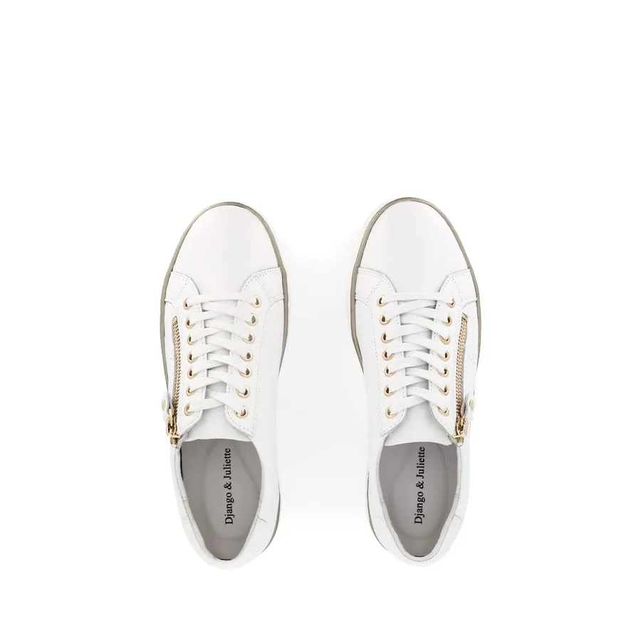 FROGGY - WHITE LEATHER Ultra Cushioned Sole