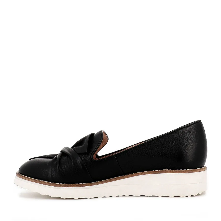 Supportive Heel Trend Dash OCLEM - BLACK LEATHER