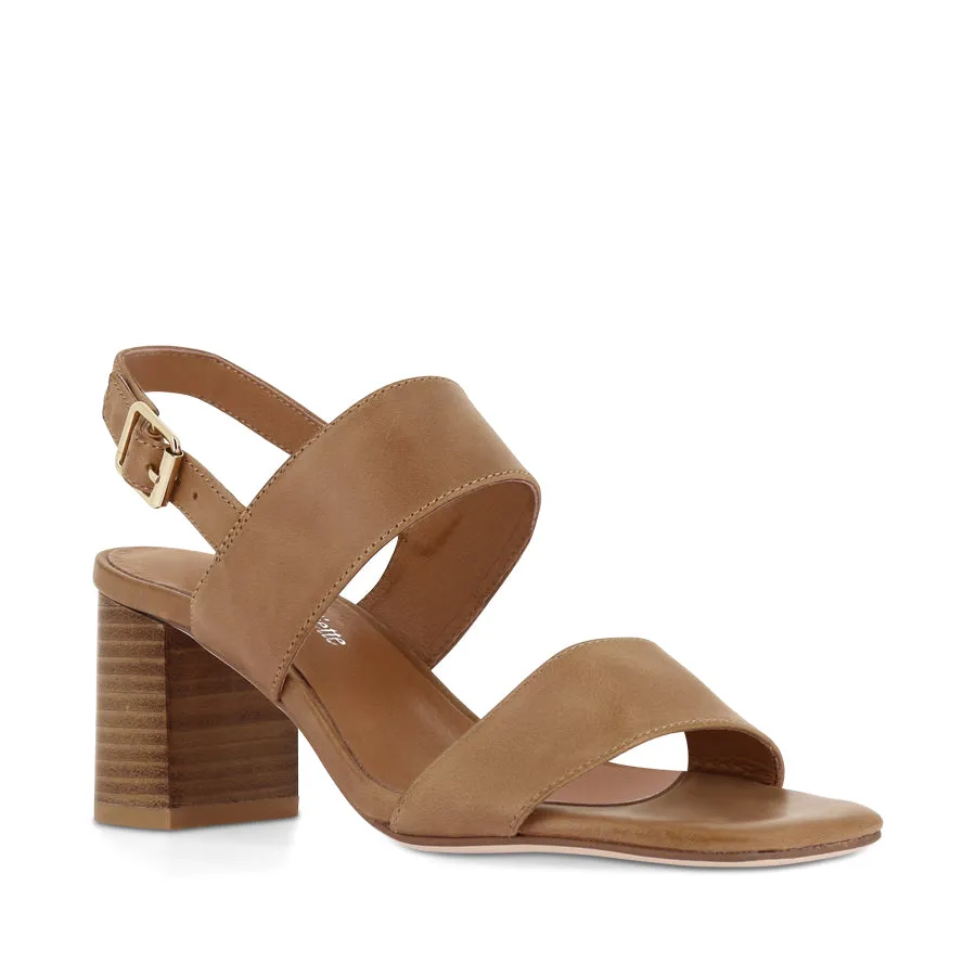 Comfortable Footbed Winery Mood JINNIEL - TAN LEATHER