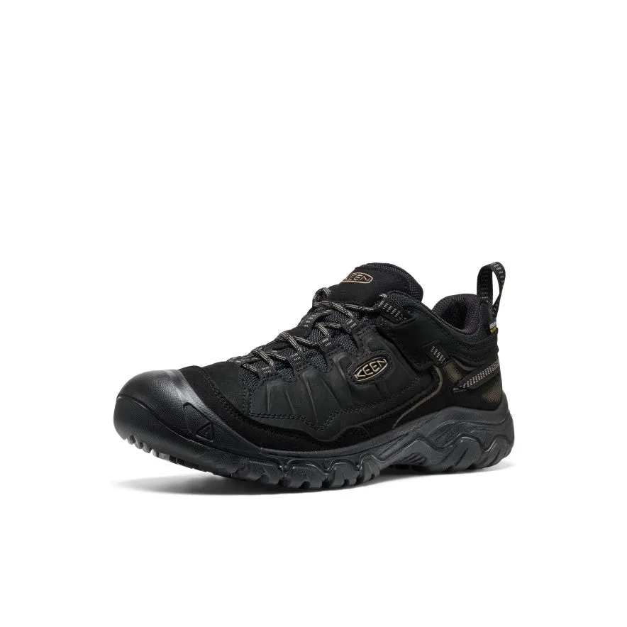 Luxe cushioning monochromatic Men's Targhee IV Waterproof Hiking Shoe  |  Triple Black