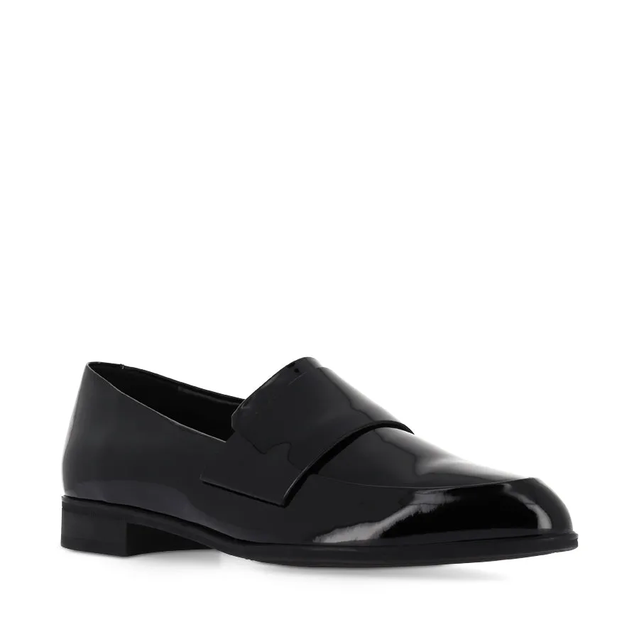 Elastic Retro Style GABRIAN - BLACK PATENT LEATHER