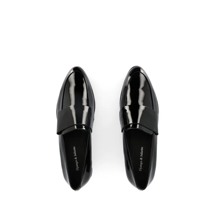 GABRIAN - BLACK PATENT LEATHER Green Path Soft Pace