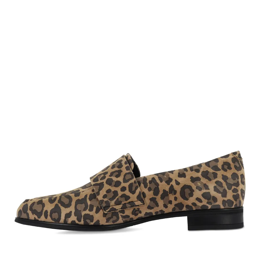 Everyday Footwear Odor Resistant GABRIAN - CAMEL LEOPARD SUEDE