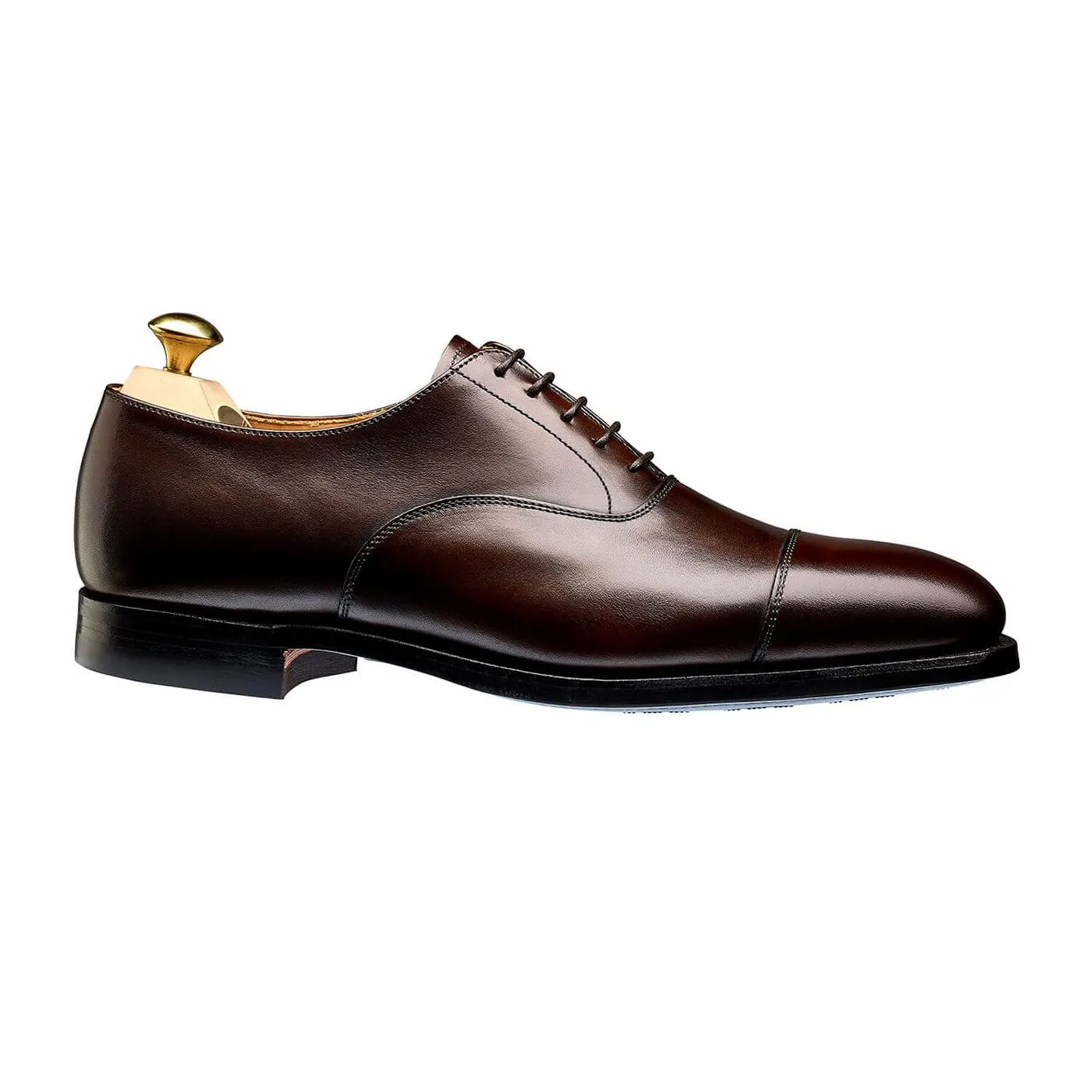 Easy Leather Wear Breathable Leather Connaught 2 Dark Brown Burnished Calf (City Sole)