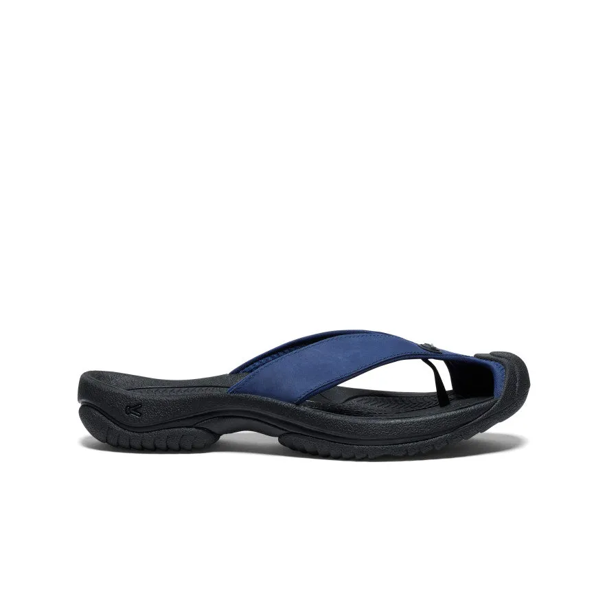 Men's Waimea Leather Flip-Flop  |  Naval Academy/Black City formal - style