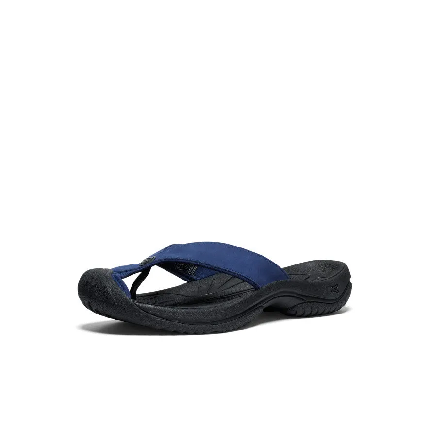 Men's Waimea Leather Flip-Flop  |  Naval Academy/Black baseball players