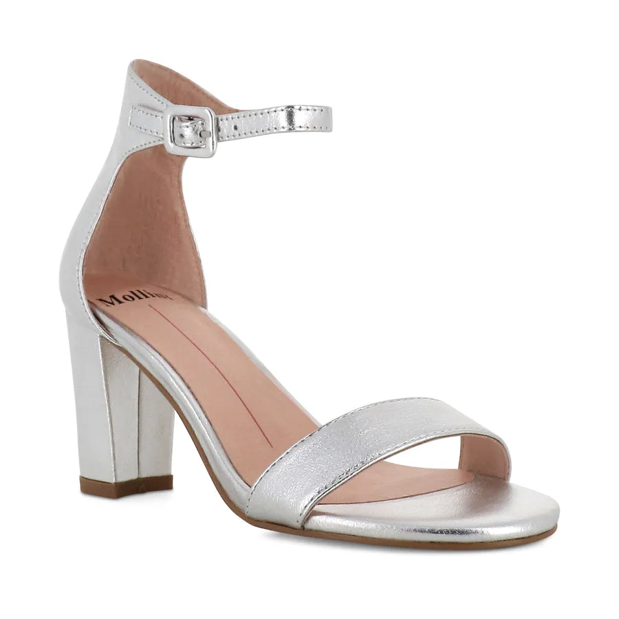 Work Shop GESSIE - SILVER METALLIC LEATHER