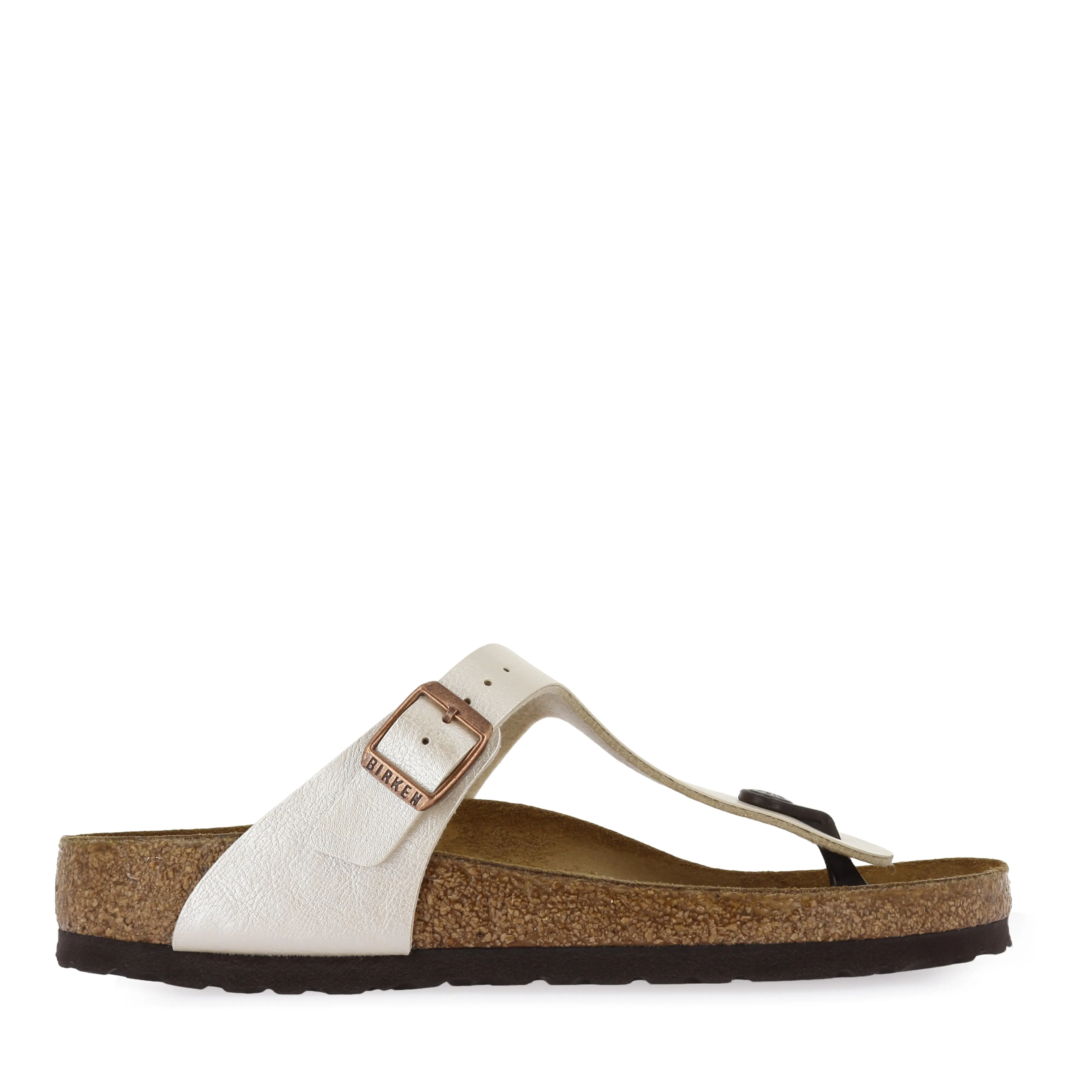 GIZEH BIRKO-FLOR - PEARL WHITE No Tightness Flexible Fit Shoes