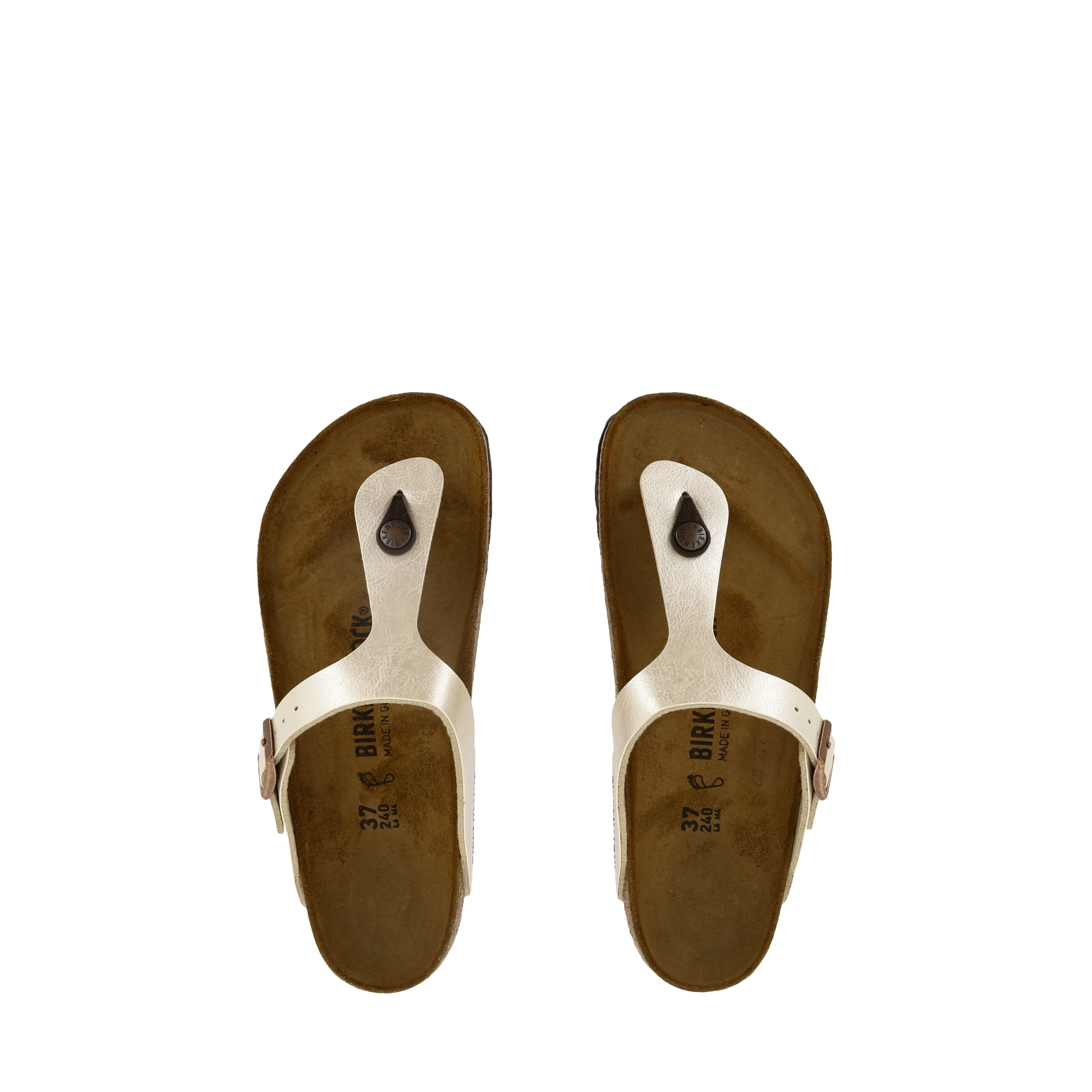 GIZEH BIRKO-FLOR - PEARL WHITE Easy Fit Shoes