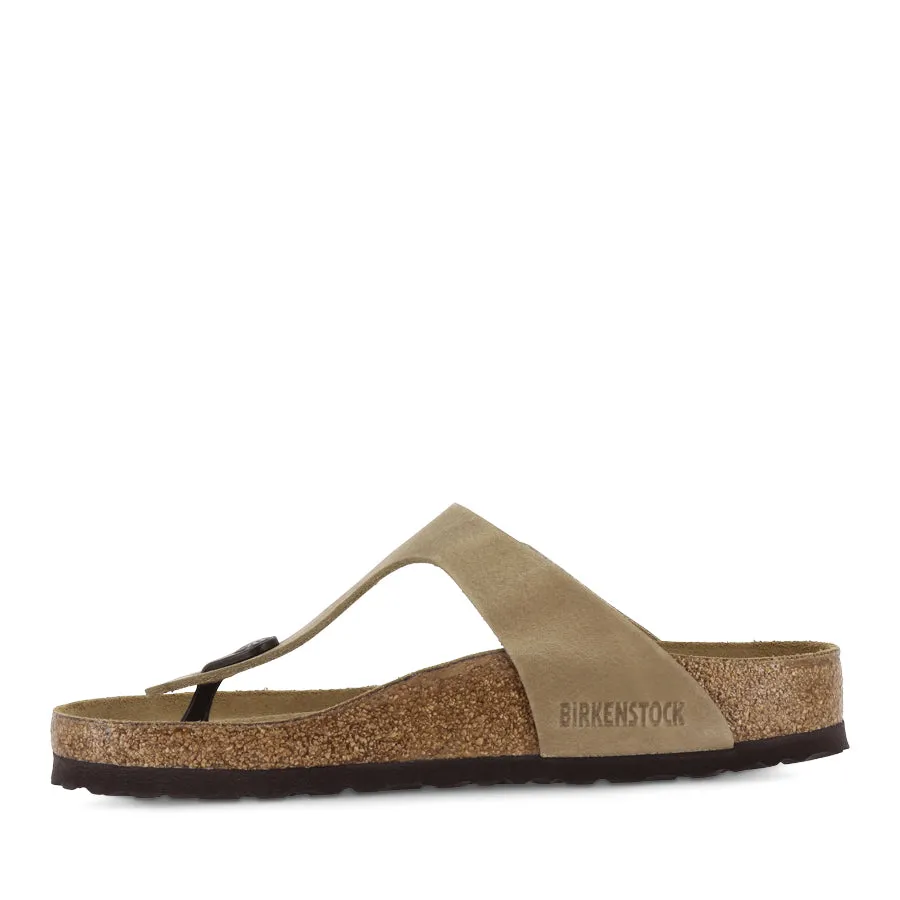Comfy Footstep GIZEH LEATHER - TOBACCO BROWN OILED LEATHER