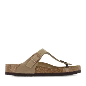 GIZEH LEATHER - TOBACCO BROWN OILED LEATHER Quick Comfort Sandals Easy To Slip