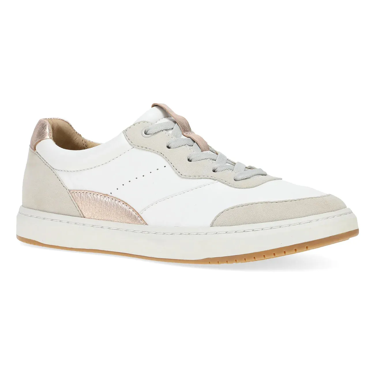 DANSKO JOSEY - WHITE & ROSE GOLD Court Grip
