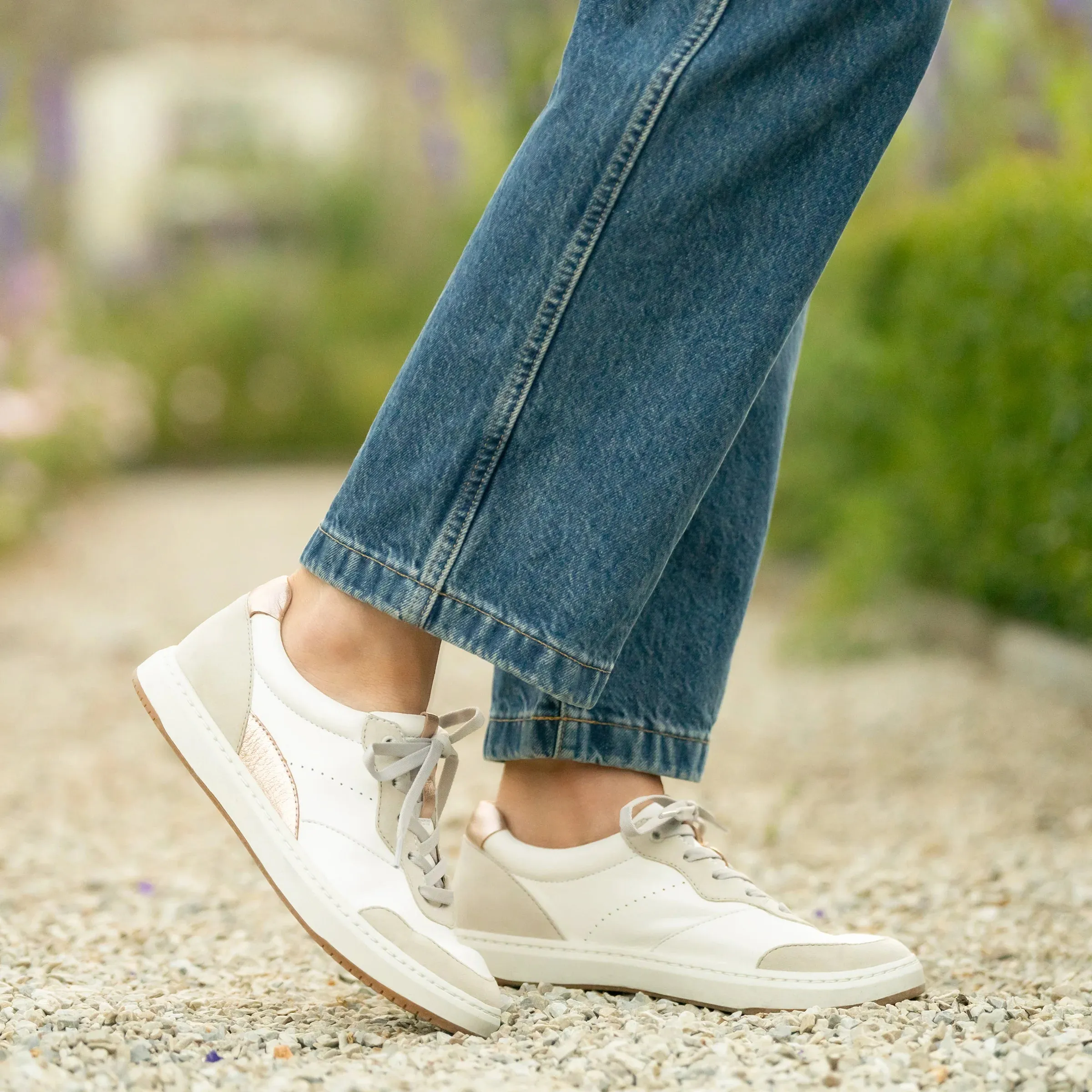 DANSKO JOSEY - WHITE & ROSE GOLD Gloss Mood Air Dry