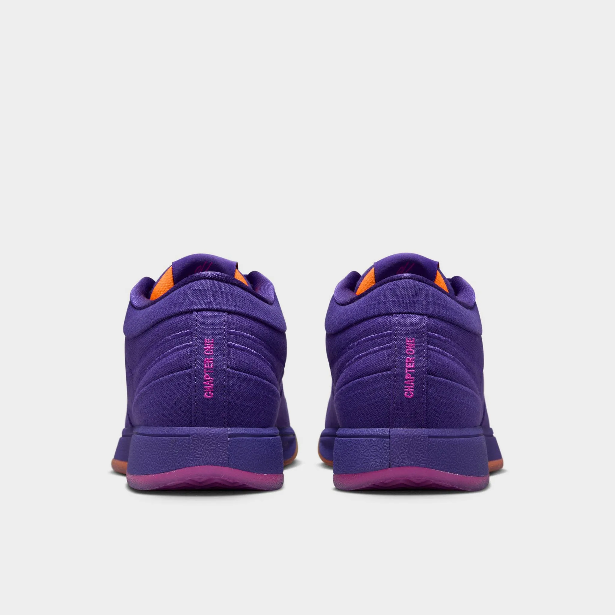 Dynamic Cushioning Layer Enhanced Energy Rebound Nike Book 1 Court Purple / Total Orange - Taupe Grey