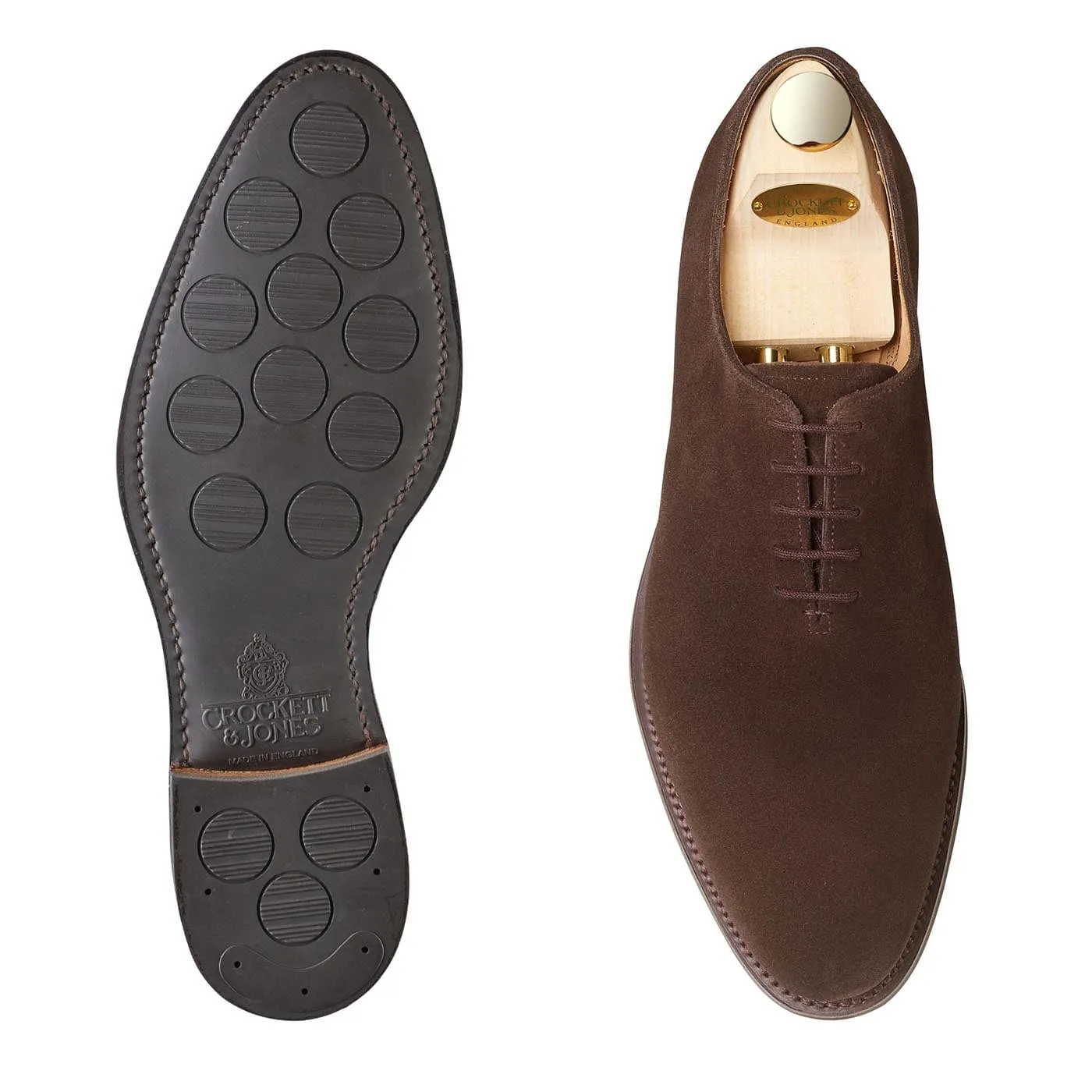 Rustic Oxfords Easy Slip On Goodwood Dark Oak Suede