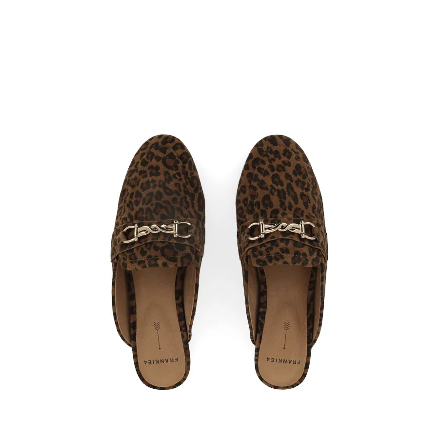 GRACE - LEOPARD PRINT SUEDE Supportive Footbed