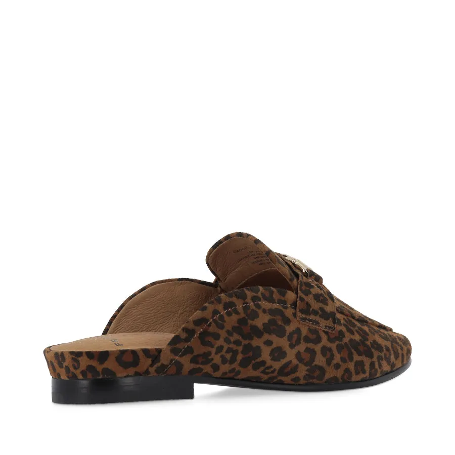 GRACE - LEOPARD PRINT SUEDE Medallion Toe