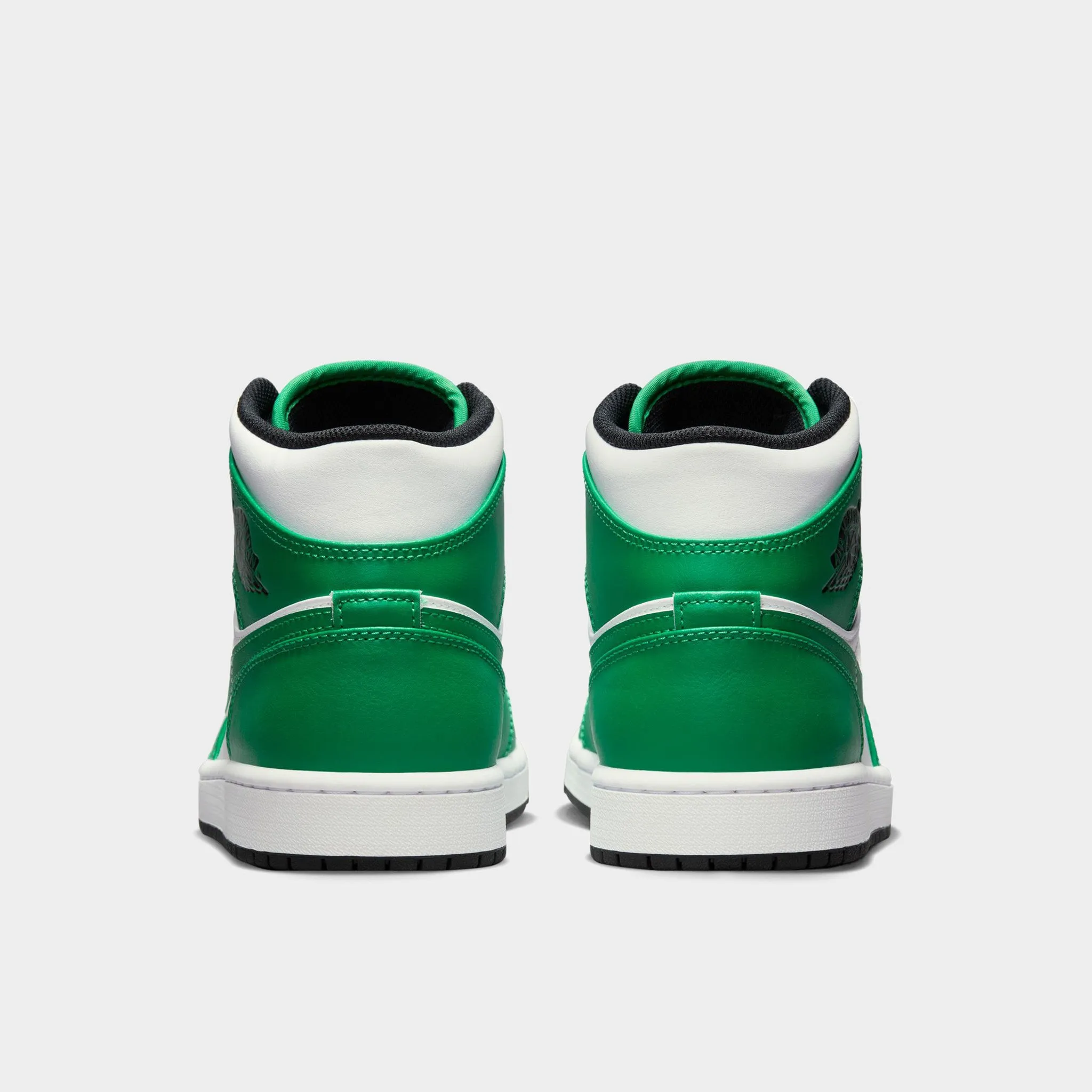 Jordan 1 Mid Lucky Green / Black - White Adaptive Fit Collar Comfortable Elastic