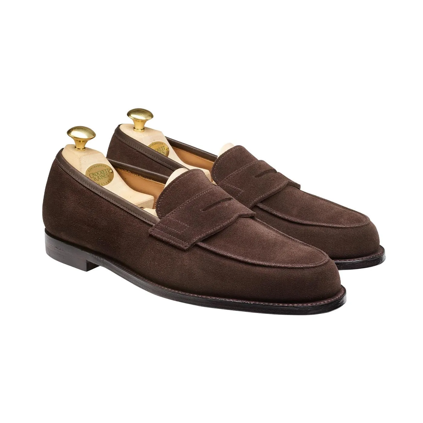 Grantham 2 Dark Oak Suede Pure Path Flat Sole