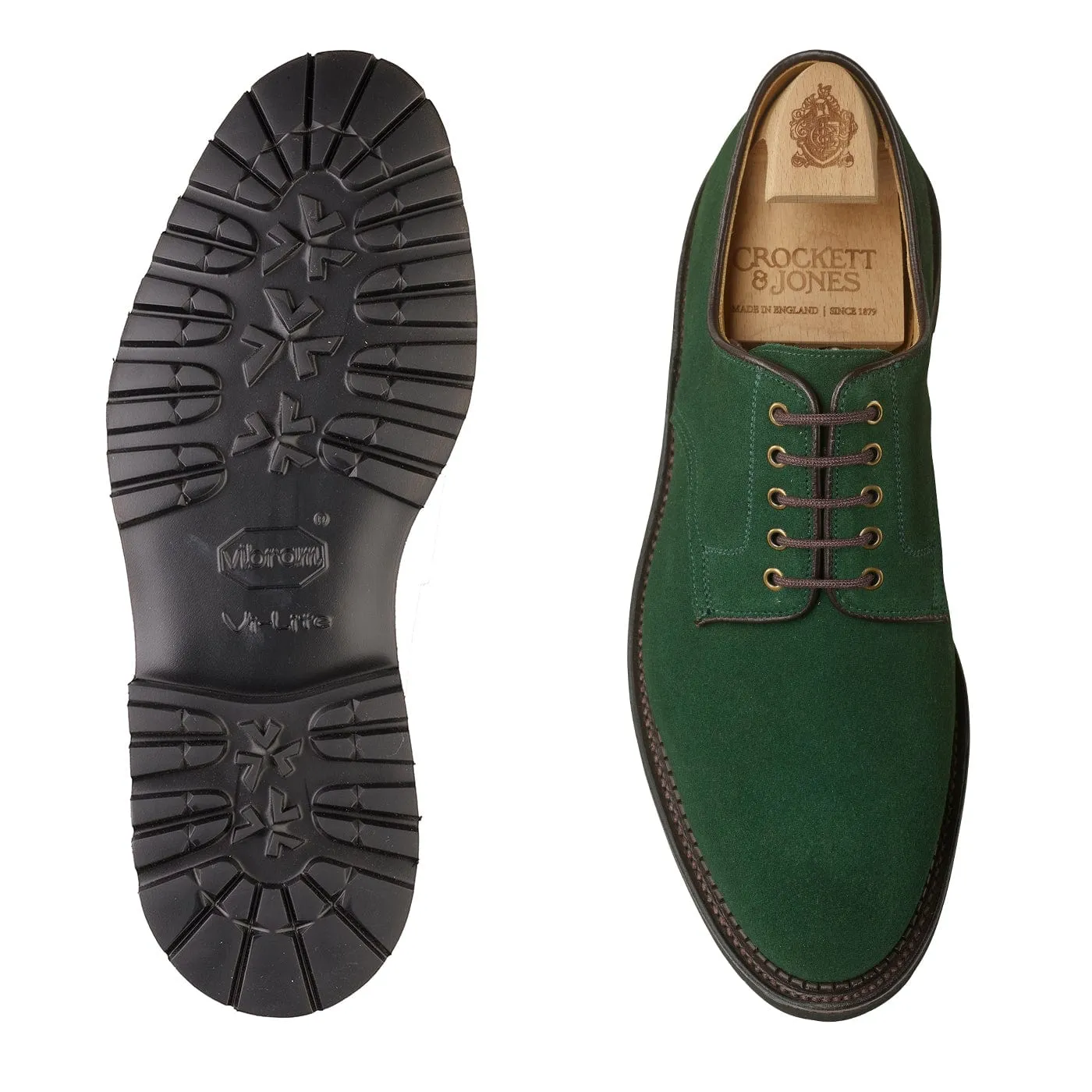 Grasmere Bottle Green Suede Versatile Fit