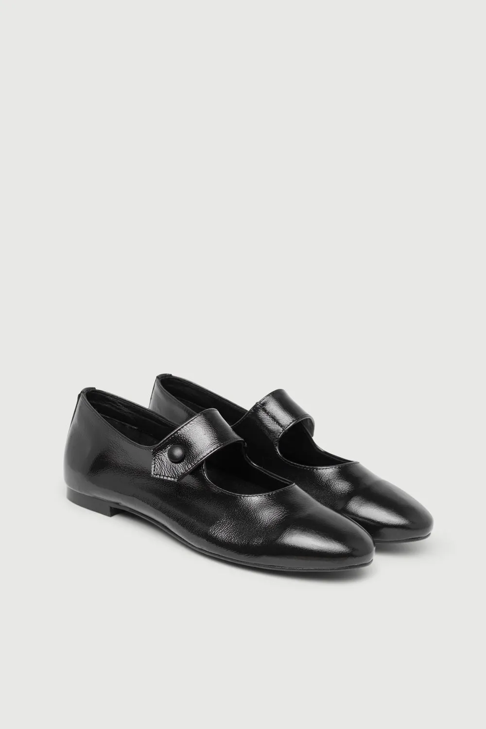 Greta Mary Janes in Black Patent Leather Event Night
