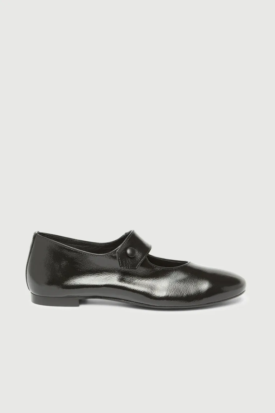Easy To Maintain Greta Mary Janes in Black Patent Leather