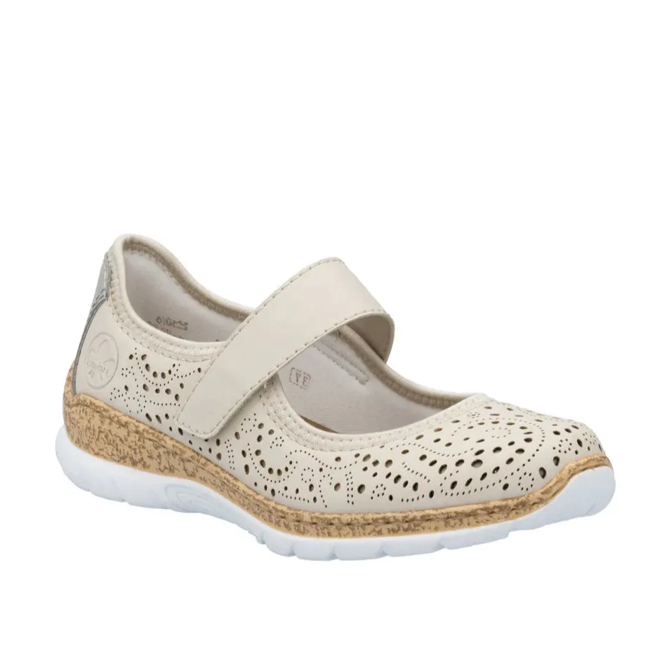 RIEKER NIKITA N429960 PERLE - TAUPE Silent Walk