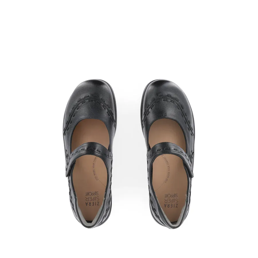 Comfy Sole GUMMIBEAR W - BLACK LEATHER