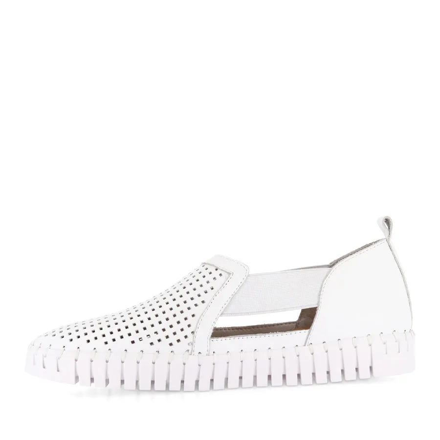 Impact Cushion HABIKI - WHITE LEATHER