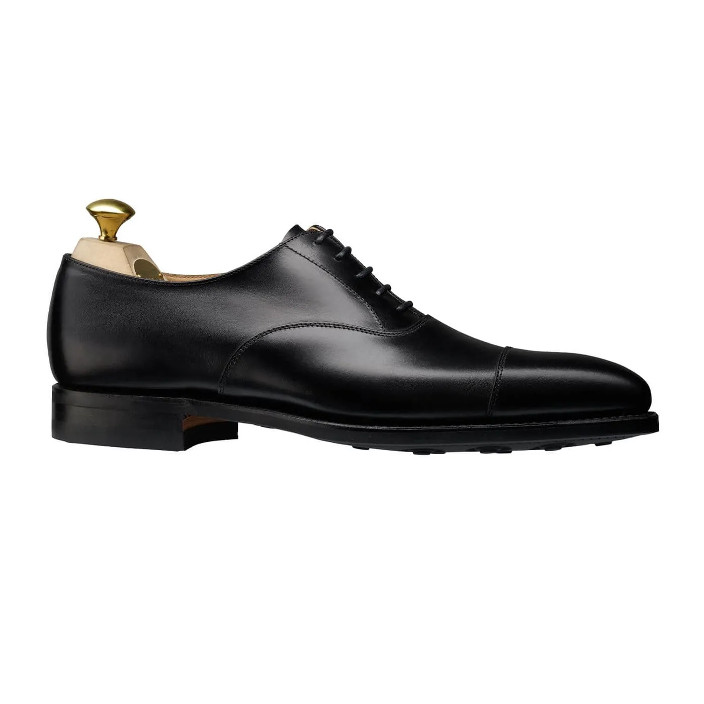 Hallam Black Calf Casual Oxfords Simple Step